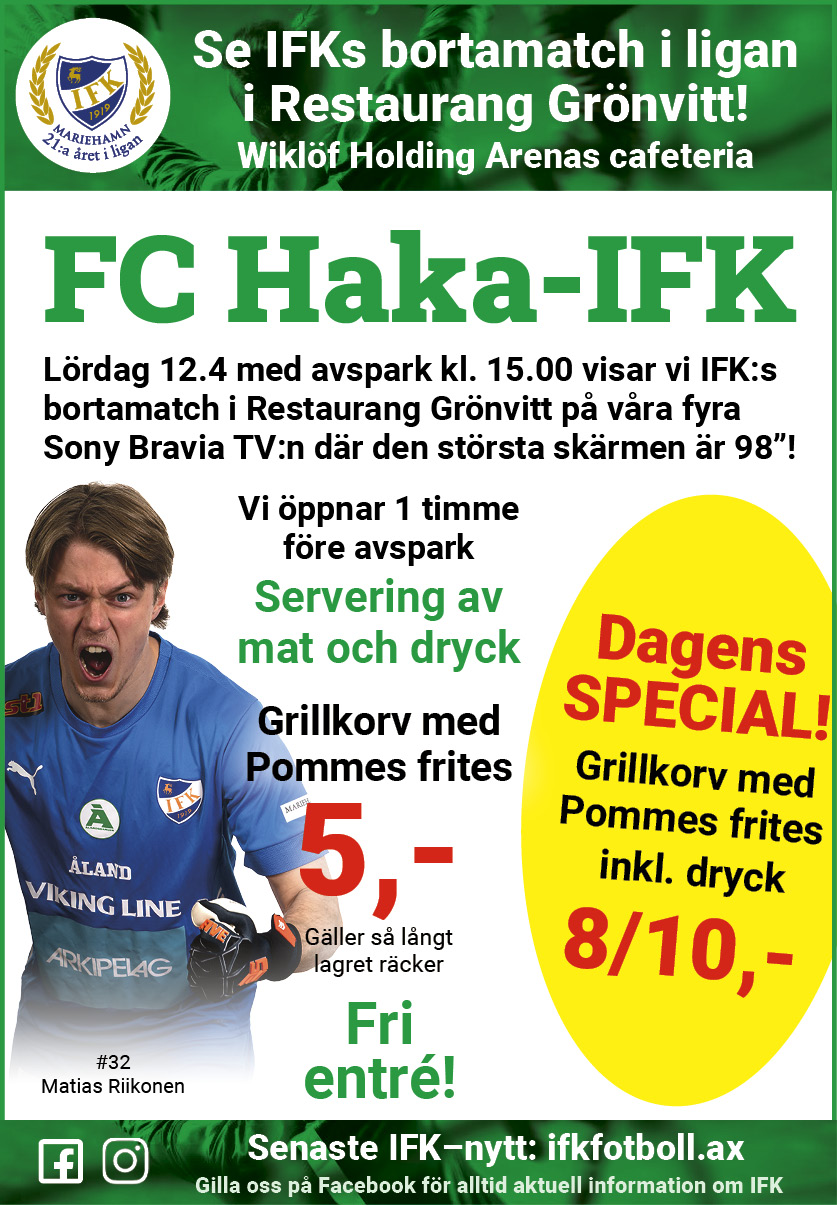 Restaurang Grönvitt inför Haka
