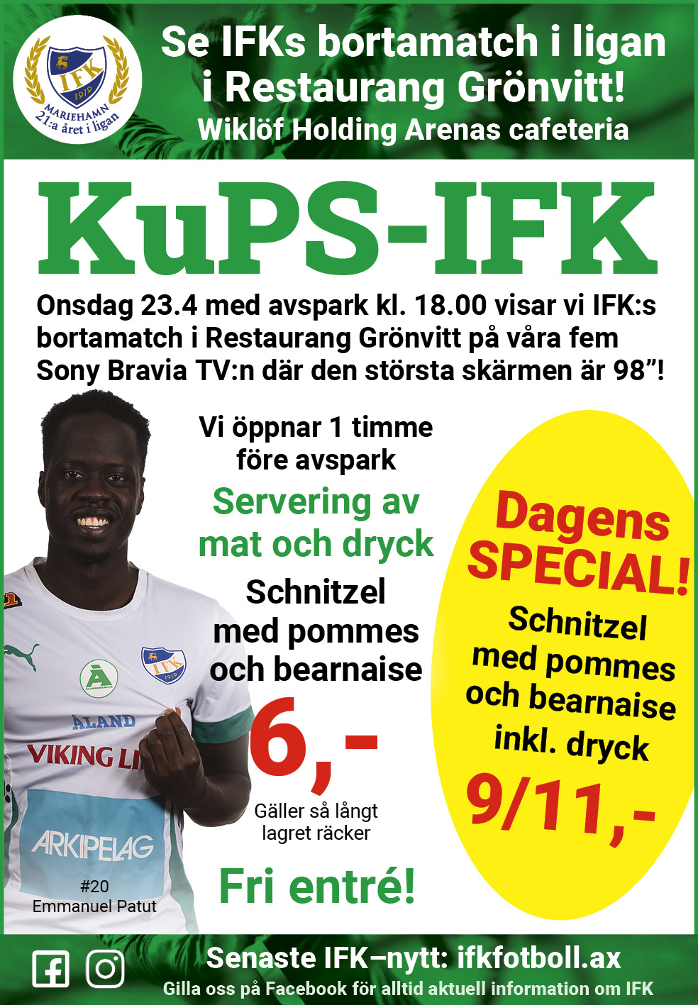 KuPS - IFK mat