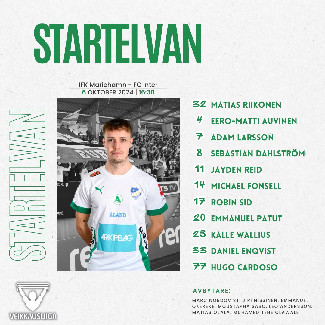 Startelva mot FC Inter