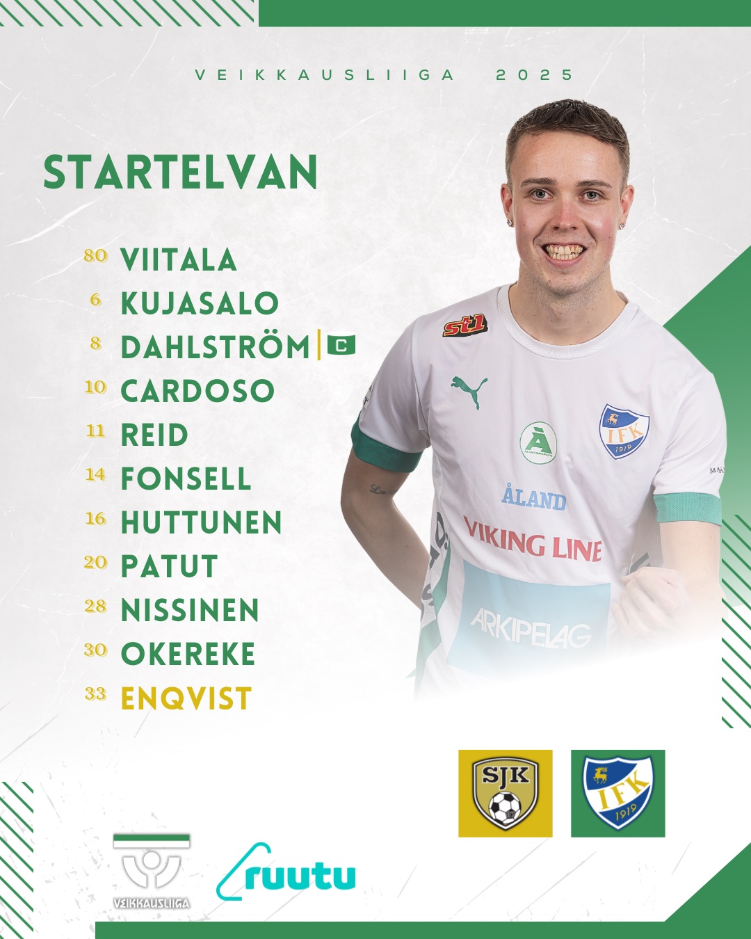 SJK startelva borta