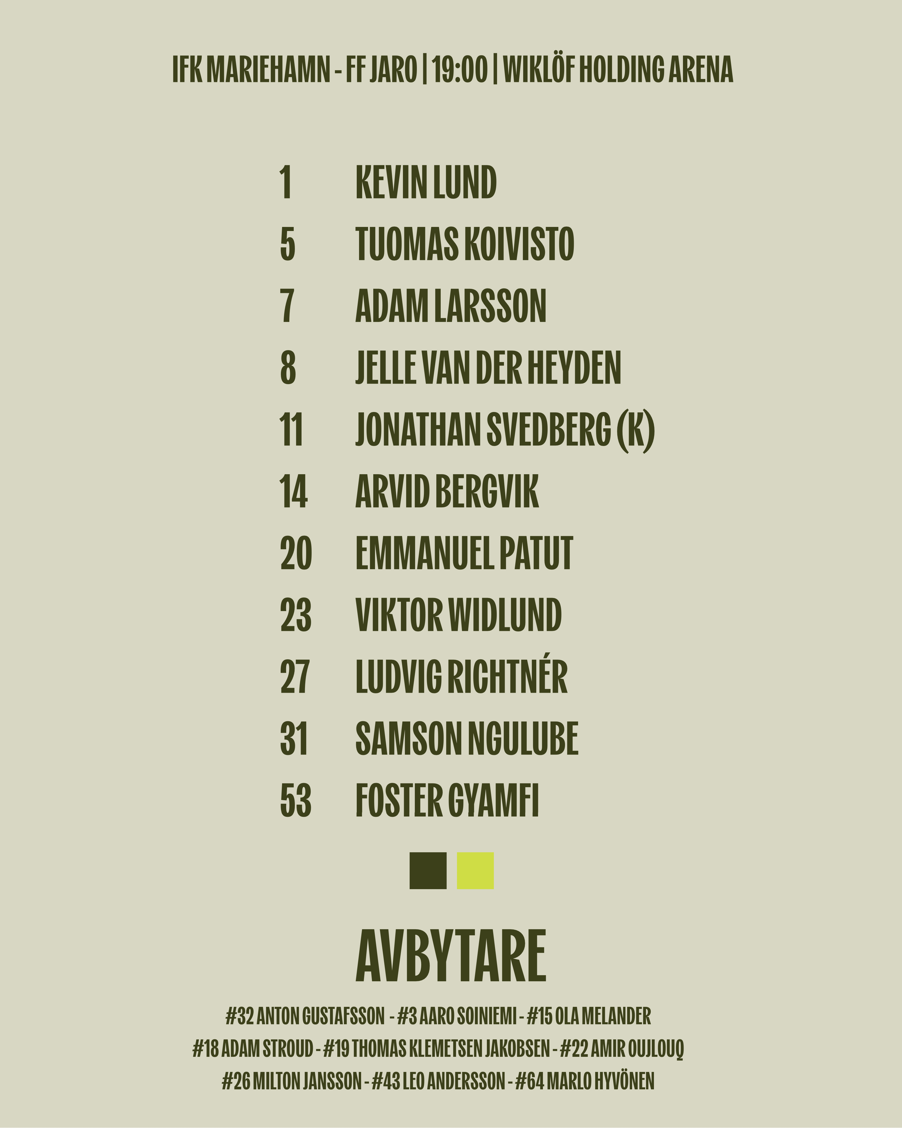 Startelva vs Jaro 31.8