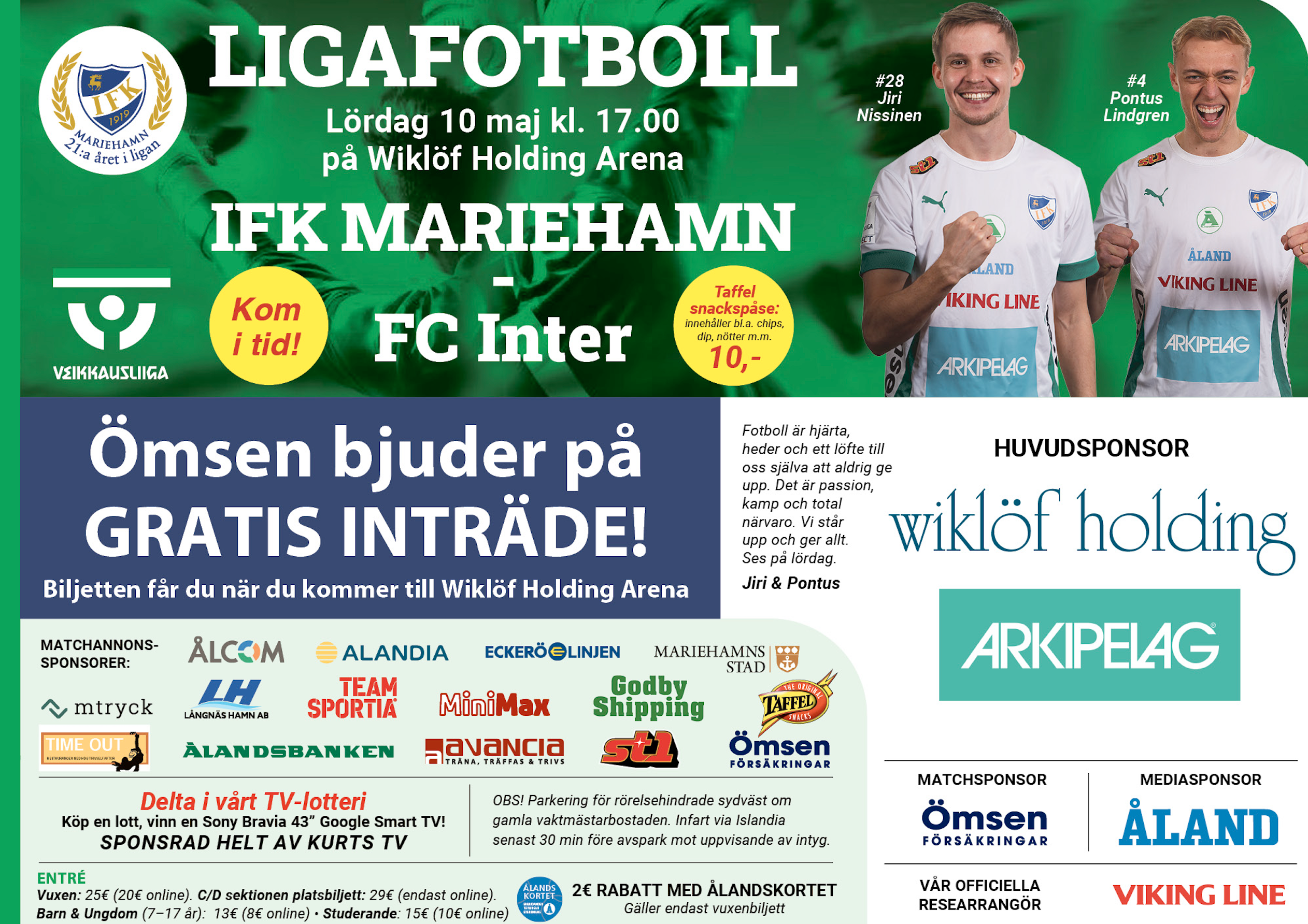 Reklam inför FC Inter -25