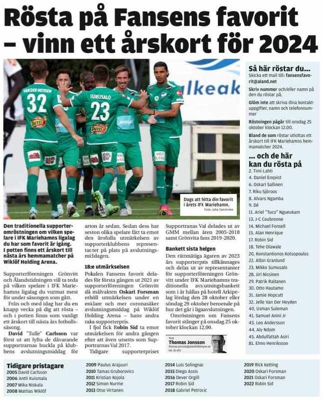 fansens val